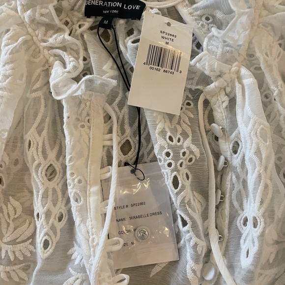 Generation Love Mirabelle white eyelet dress NWT $ 325  Size M - Picture 4 of 4
